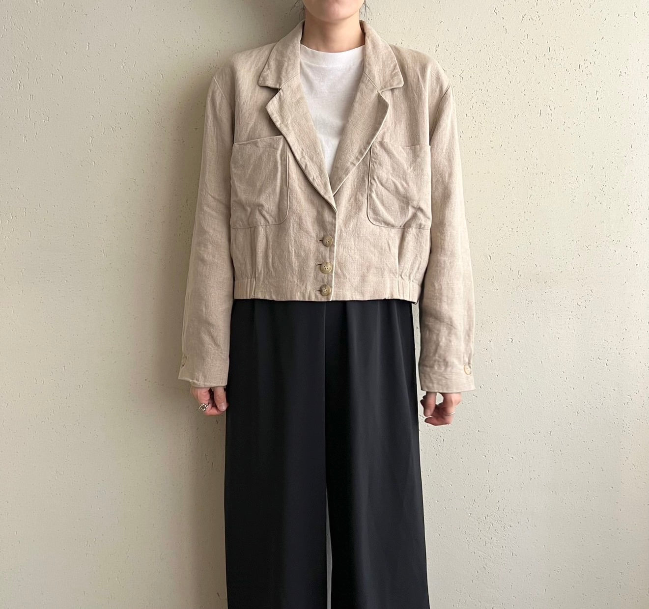 90s "DANABUCHMAN" Linen Jacket