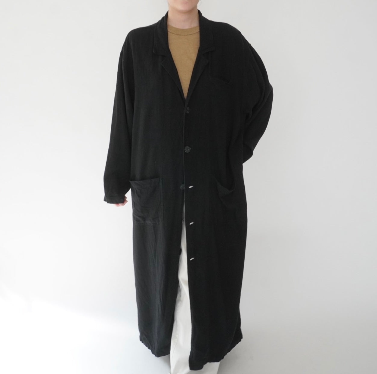 90s Linen Coat