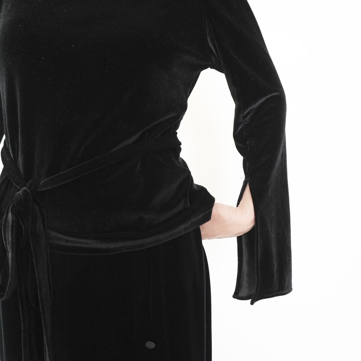 90s Velour Top Made in France