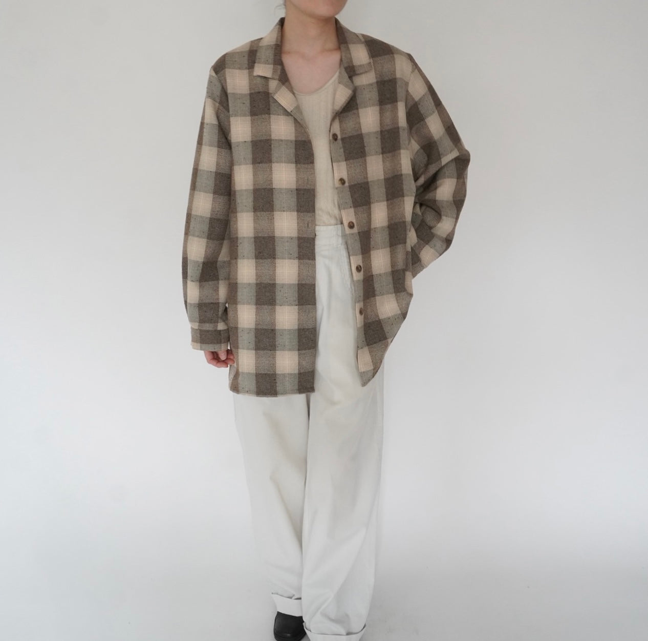 90s Plaid Shirt Jacket