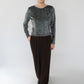 90s Velour Top Made in Italy