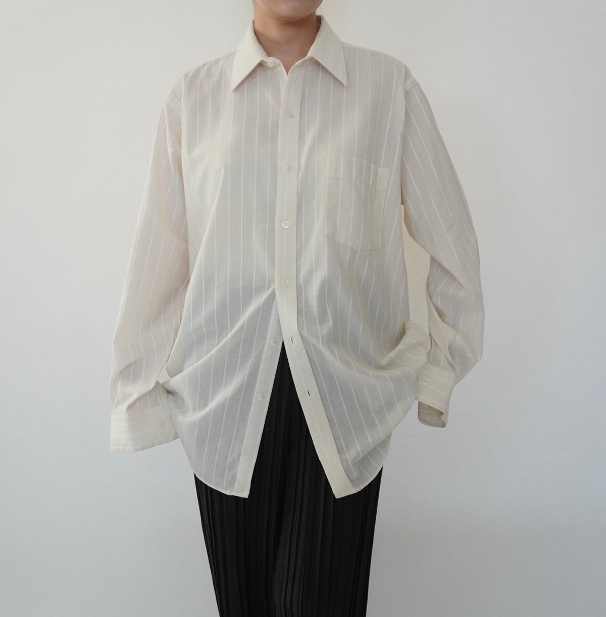 90s "Arrow" Striped Shirt Made in USA