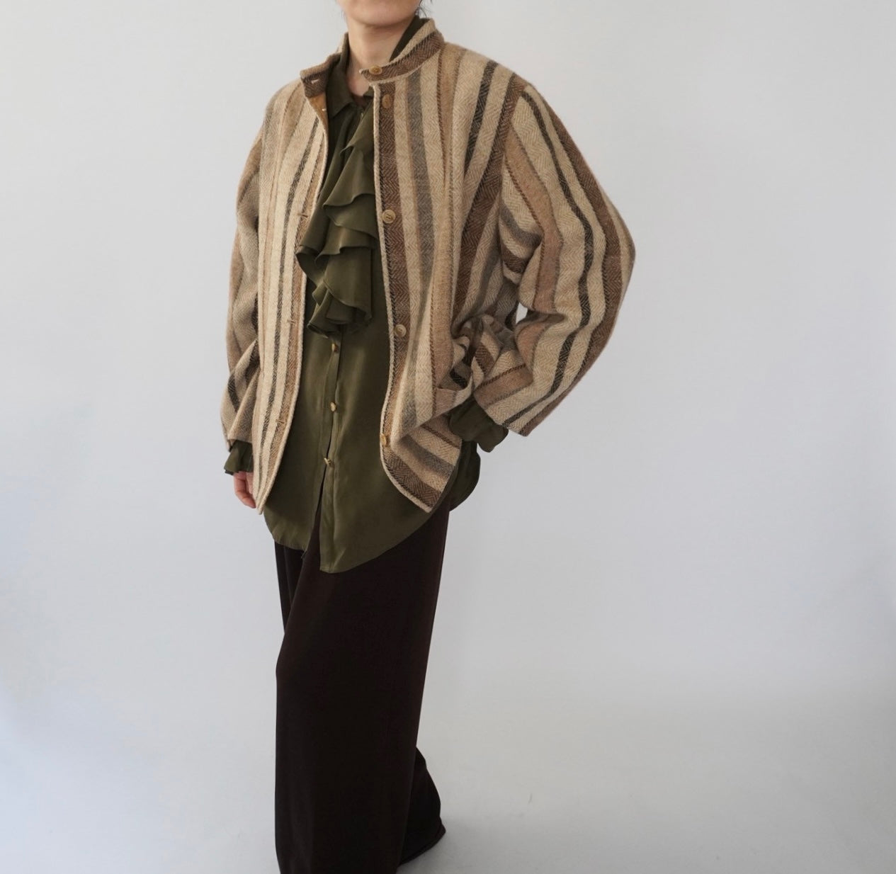 90s "Rodier Paris" Wool Jacket Made in France