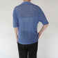 80s Blue Design Top
