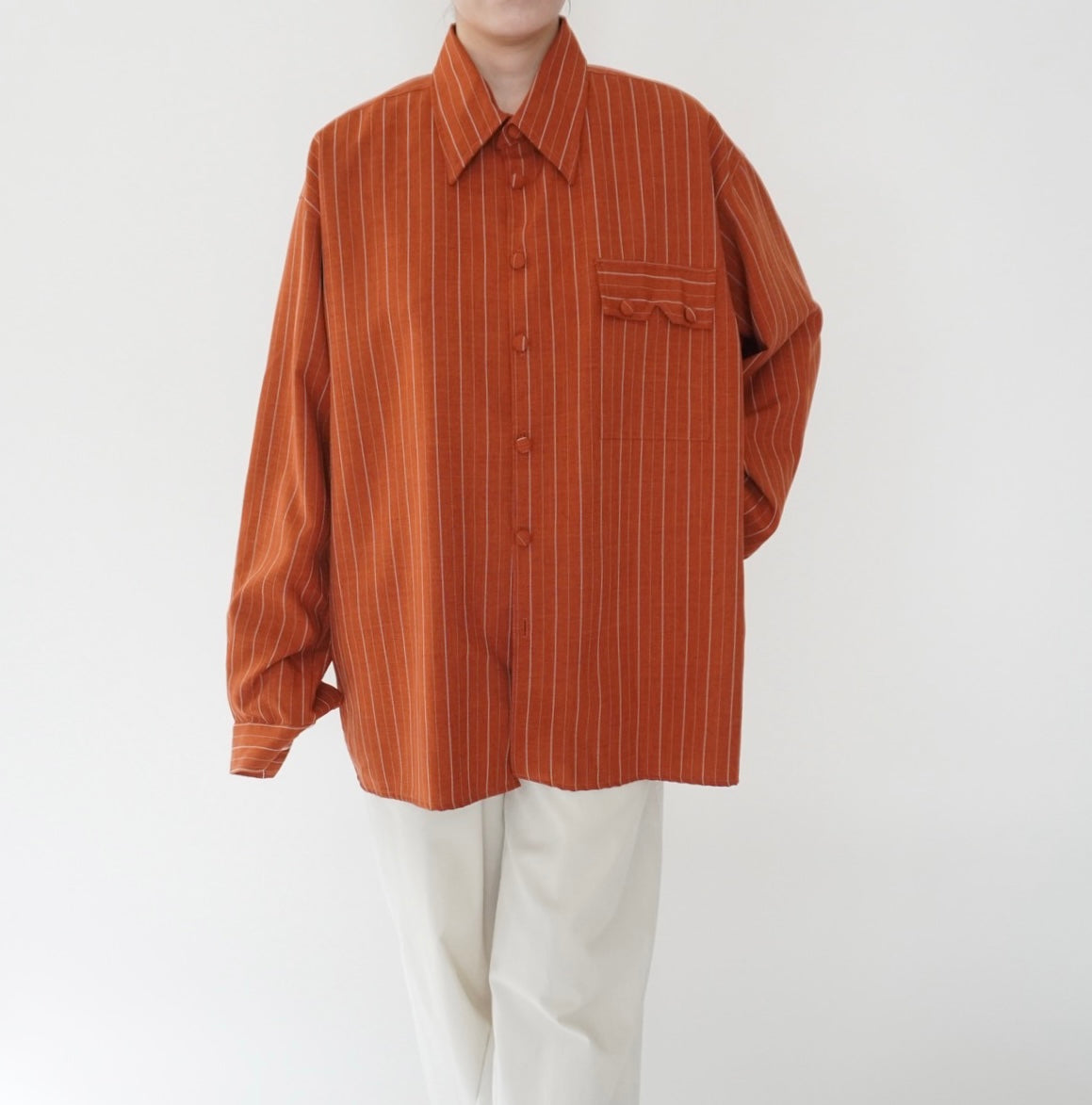 80s Striped Shirt Made in USA