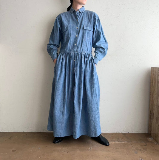 90s Chambray Dress Made in USA