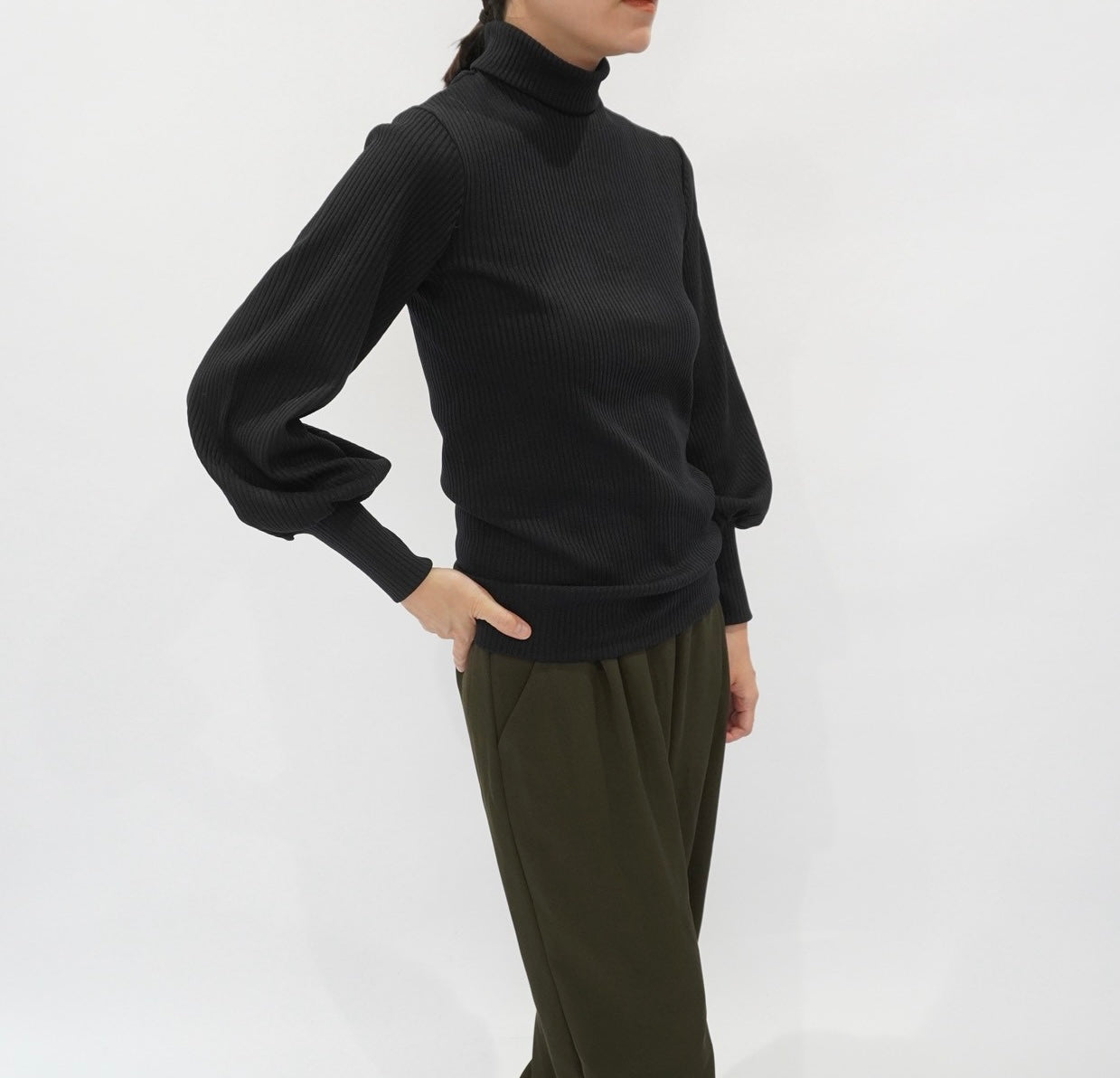 70s Balloon Sleeves Top