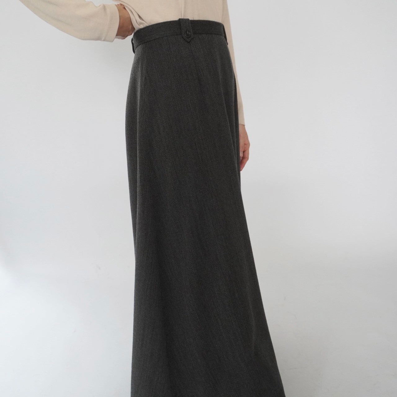 90s Wool Maxi Skirt