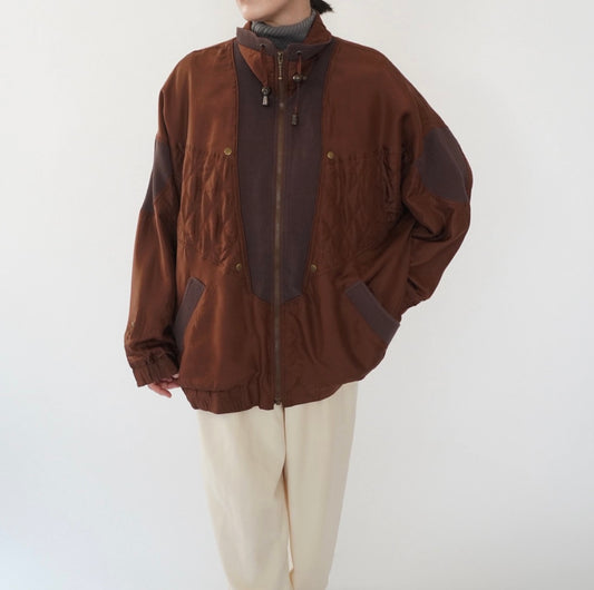 90s Silk Design Light Jacket