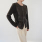 90s Faux Leather Top,Cardigan
