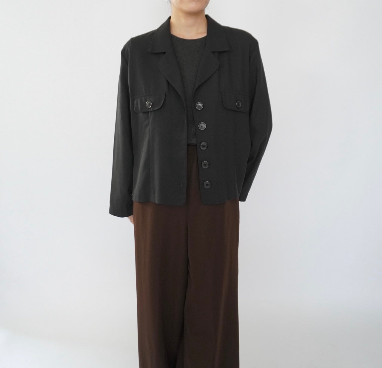 90s Black Jacket,Shirt
