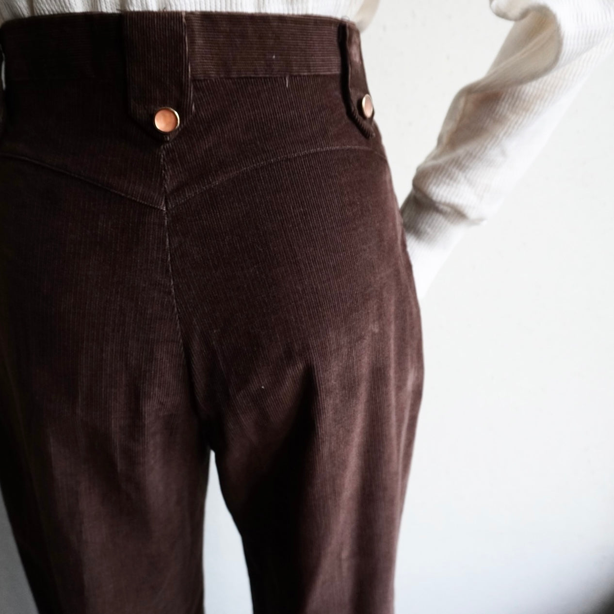 80s  Corduroy Flare Pants