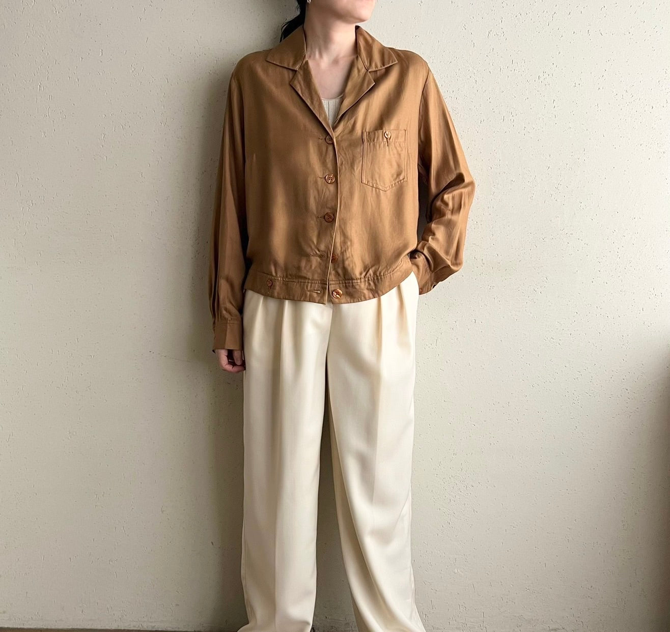 90s"ALBA MODA " EURO Silk Shirt