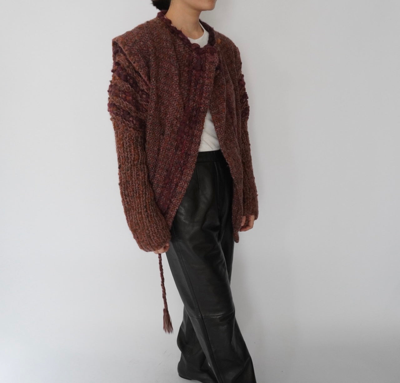70s80s Woven Knit Jacket