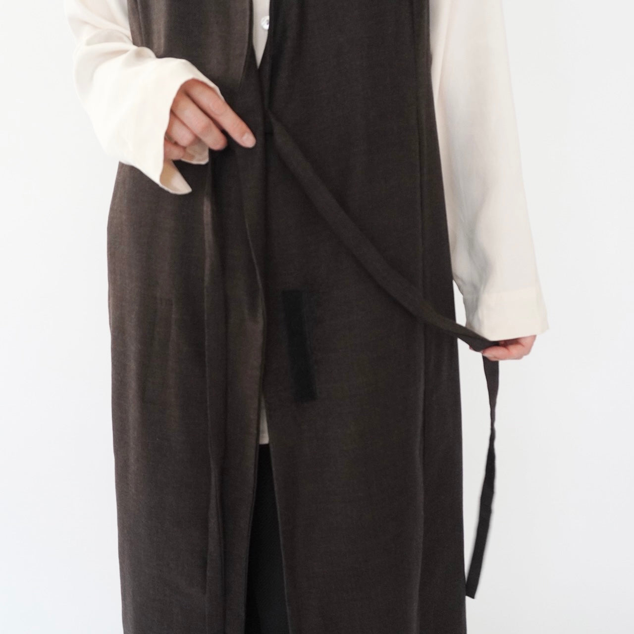 80s Sleeveless Wrap Dress