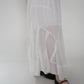 90s Cotton Lace Design Skirt Made in Italy