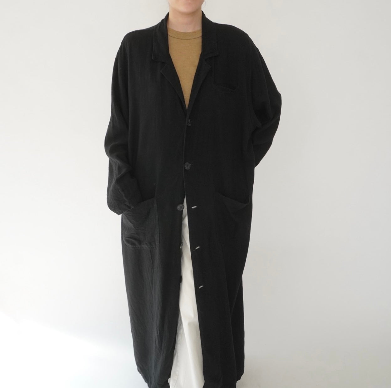 90s Linen Coat