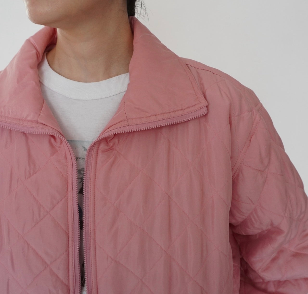 90s Silk Quilted Jacket