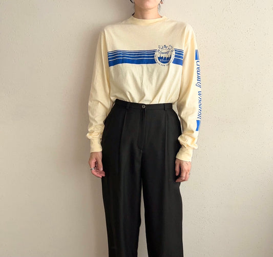 80s Printed Long T-shirt Made in USA