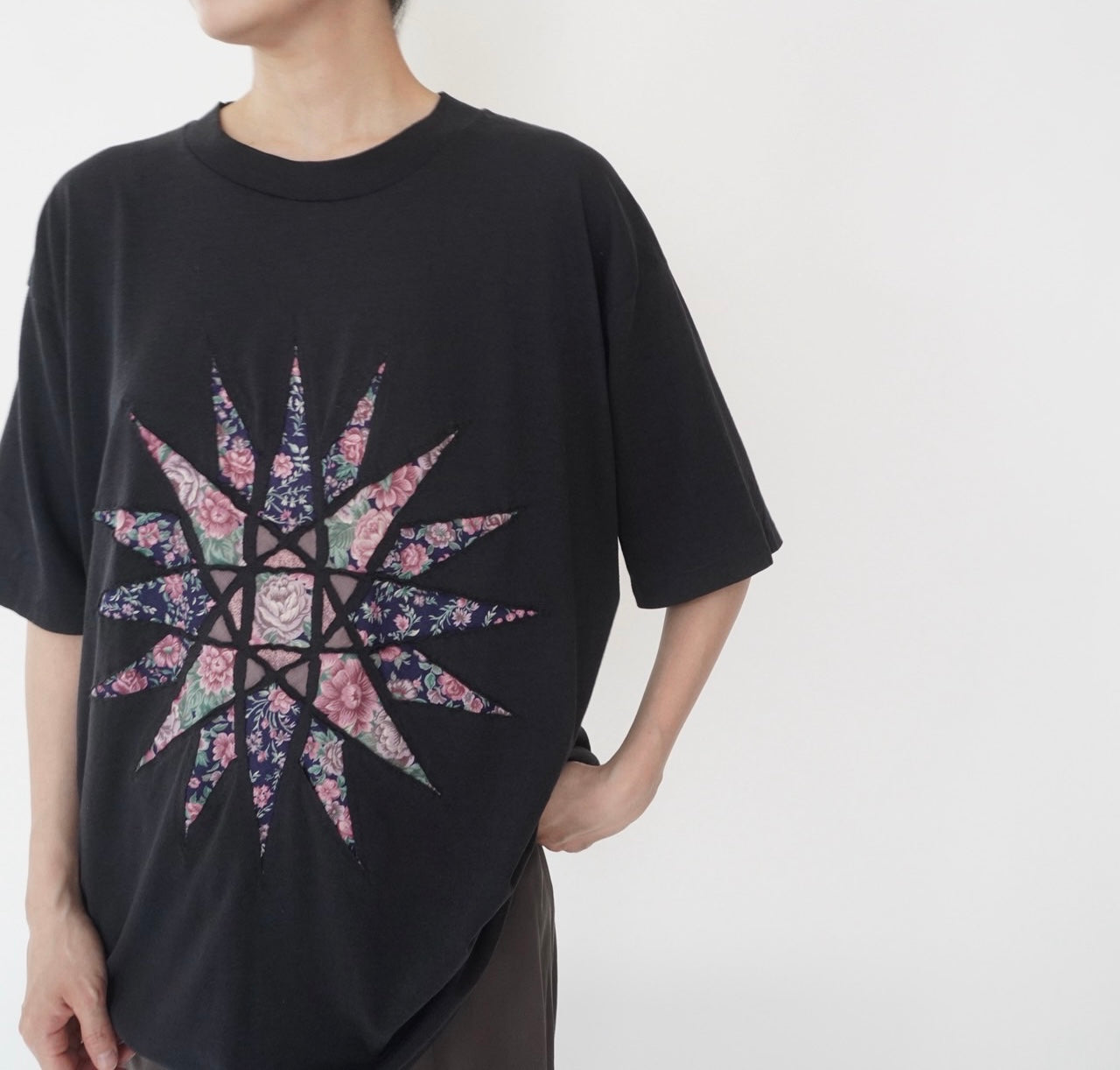 80s Patchwork Design T-shirt