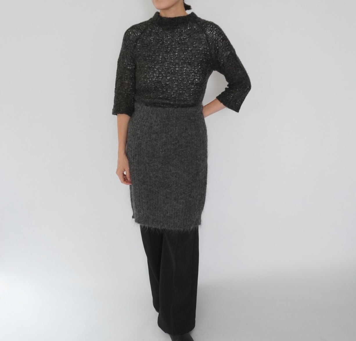 80s EURO Mohair Skirt