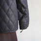 Faux Leather Quilted Jacket