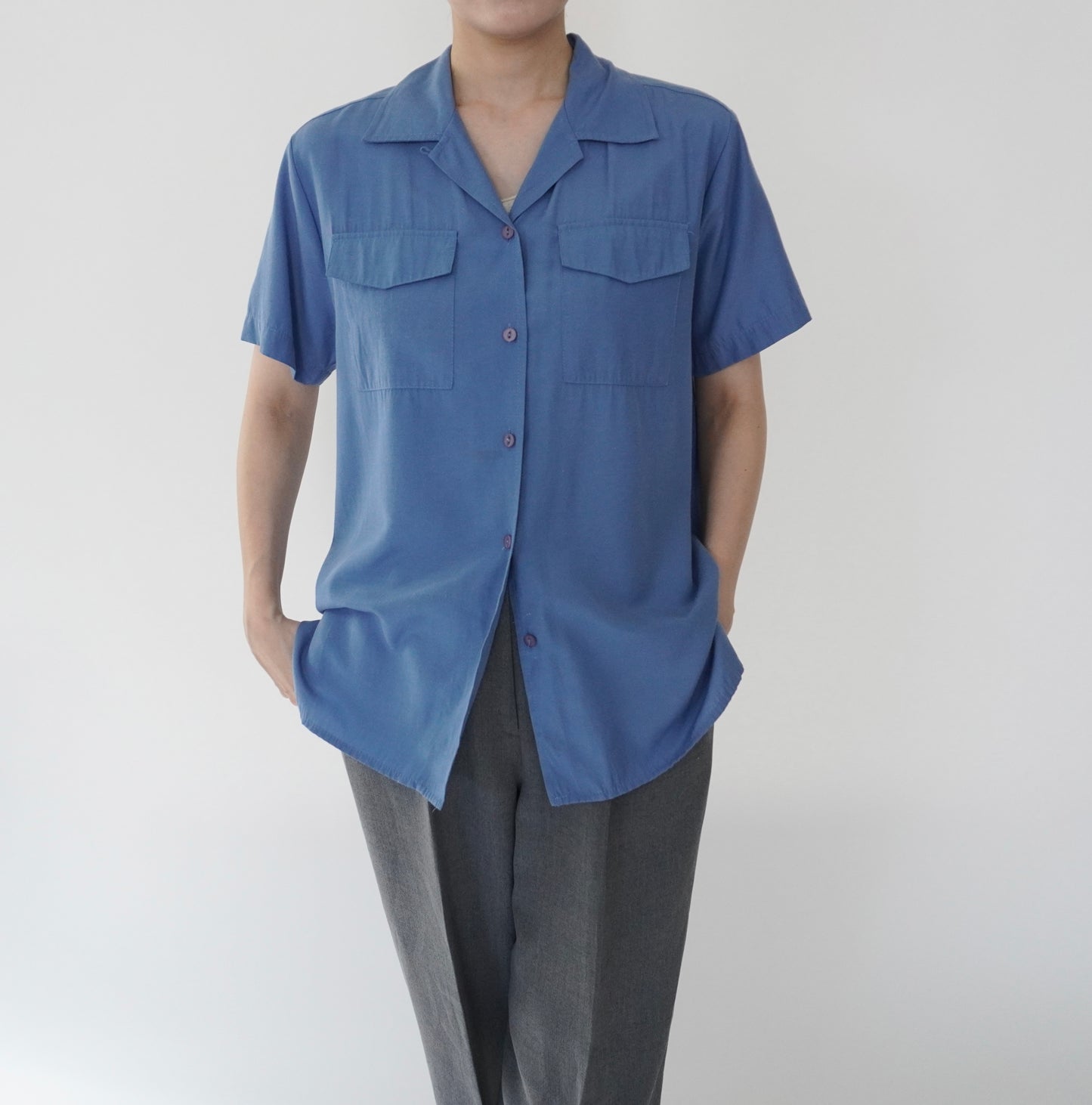 90s Blue Shirt