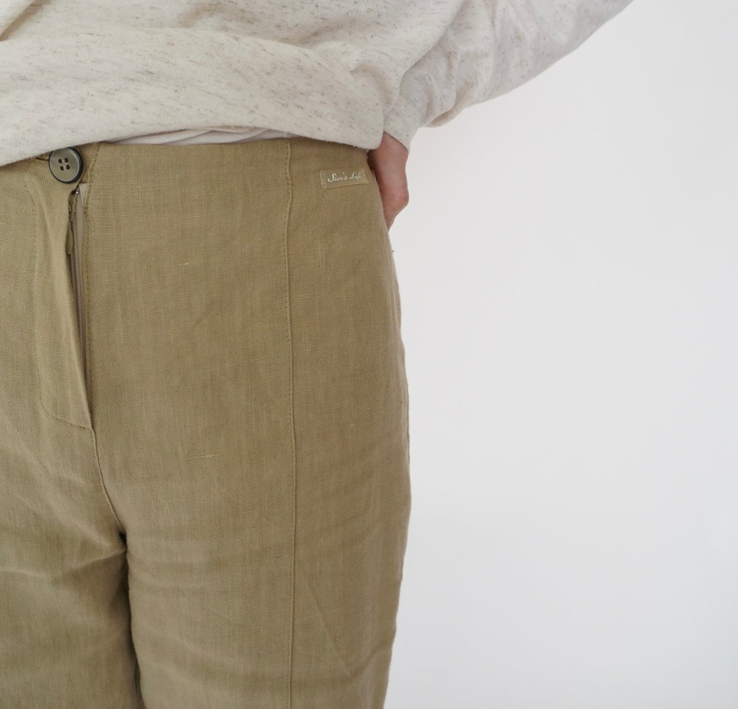 90s Linen Shorts Made in Italy