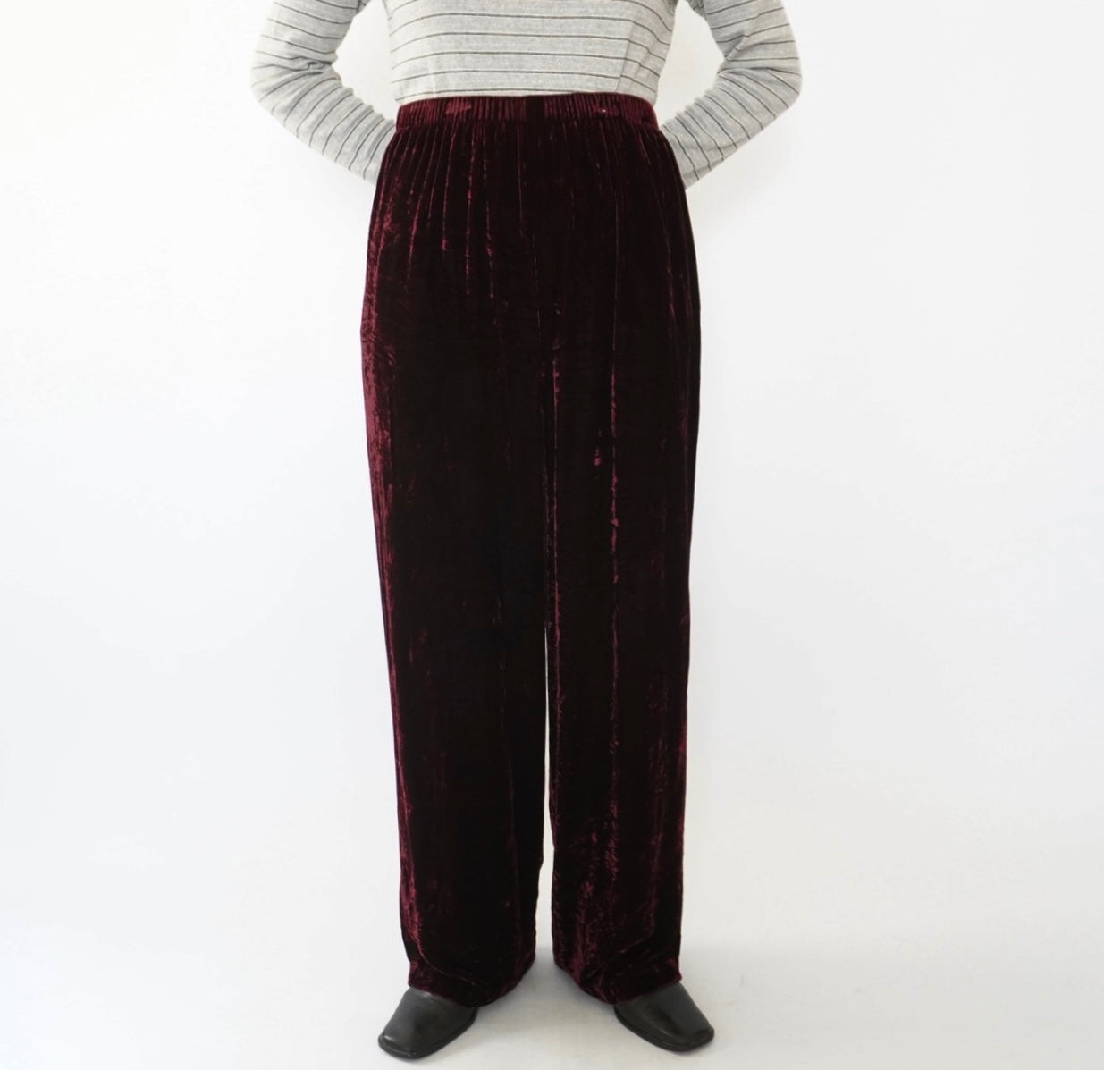 90s Velour Wide Pants