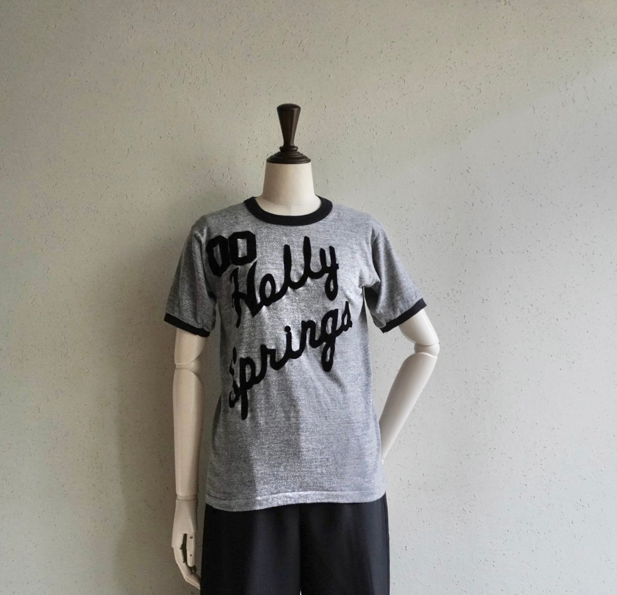 80s Flock Print T-shirt Made in USA