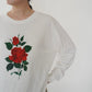 90s Printed Long T-shirt Made in USA