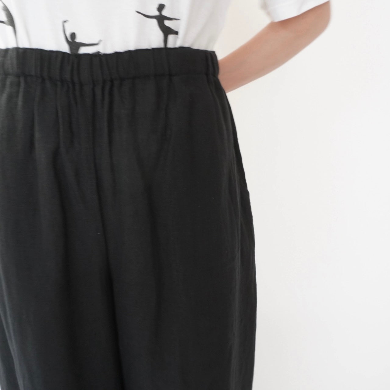 90s "FLAX"  Linen Wide Pants