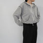 90s Hooded Zip Sweater