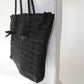 40s Woven Black Bag