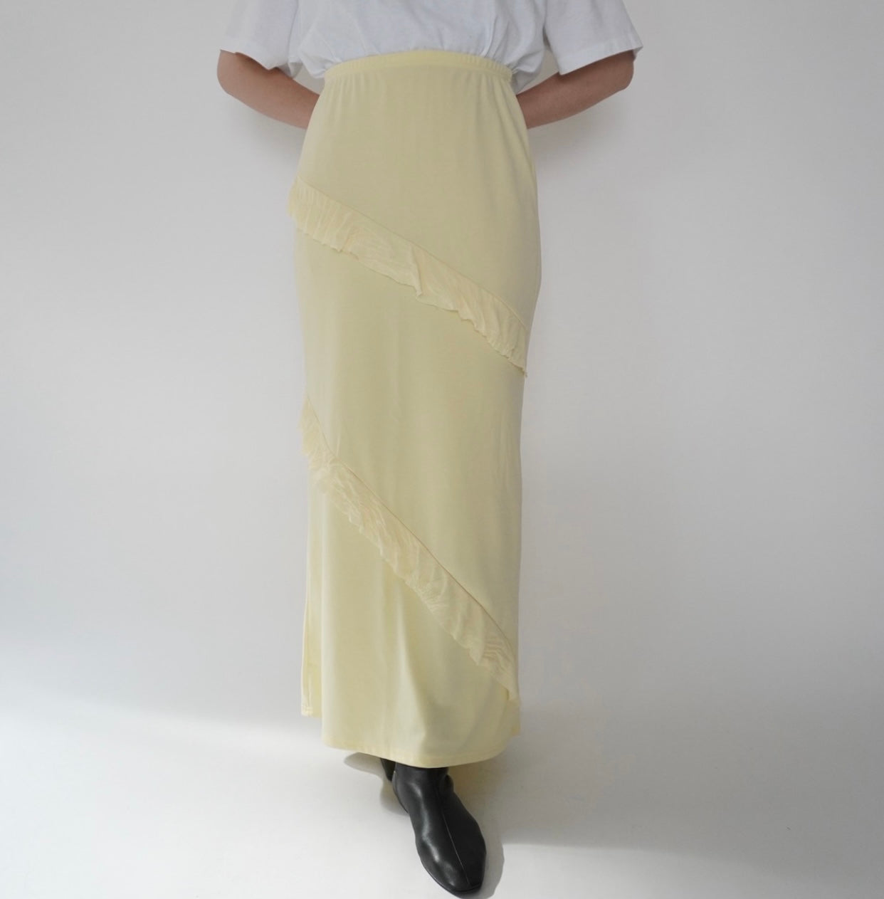 Ruffle Maxi Skirt