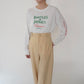 80s Printed Long Sleeves T-shirt Made in USA