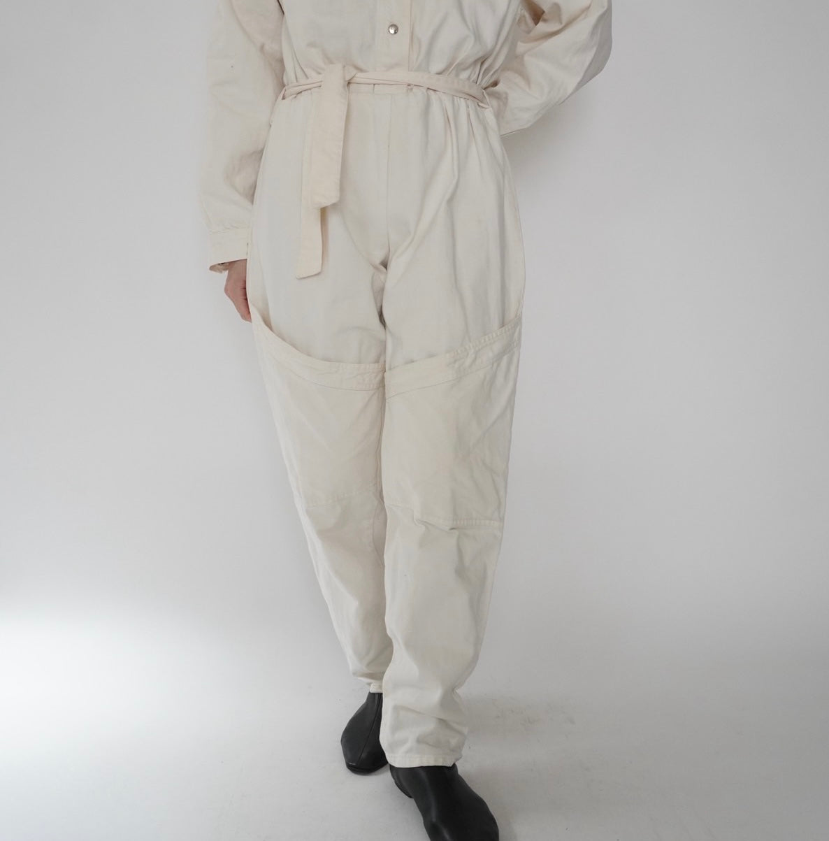 80s EURO Design Ivory Jumpsuit
