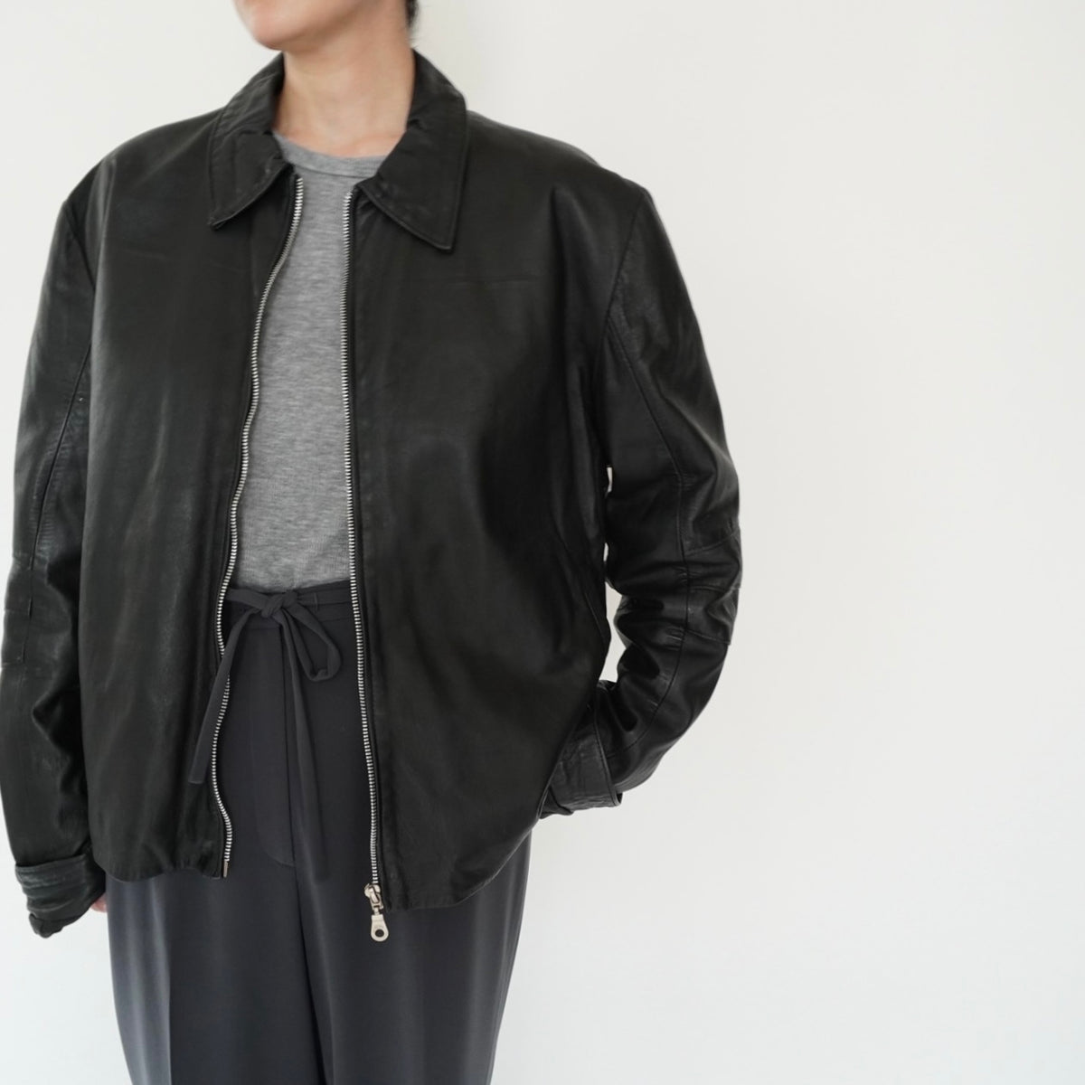 90s Leather Jacket Made in Italy