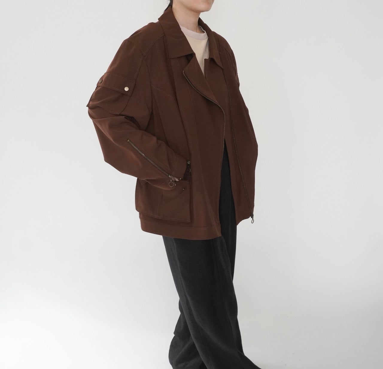 90s Design Brown Jacket