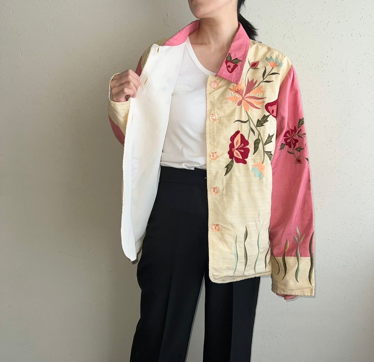 90s Embroidery Jacket