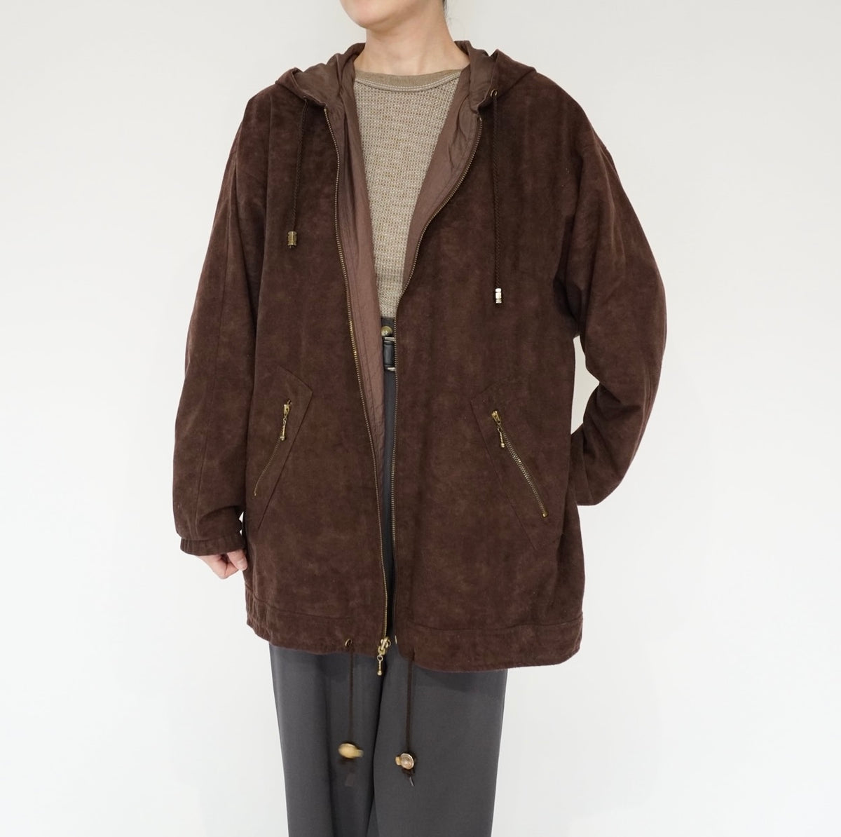 90s Design Brown Jacket
