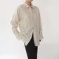 90s Beige Linen Shirt