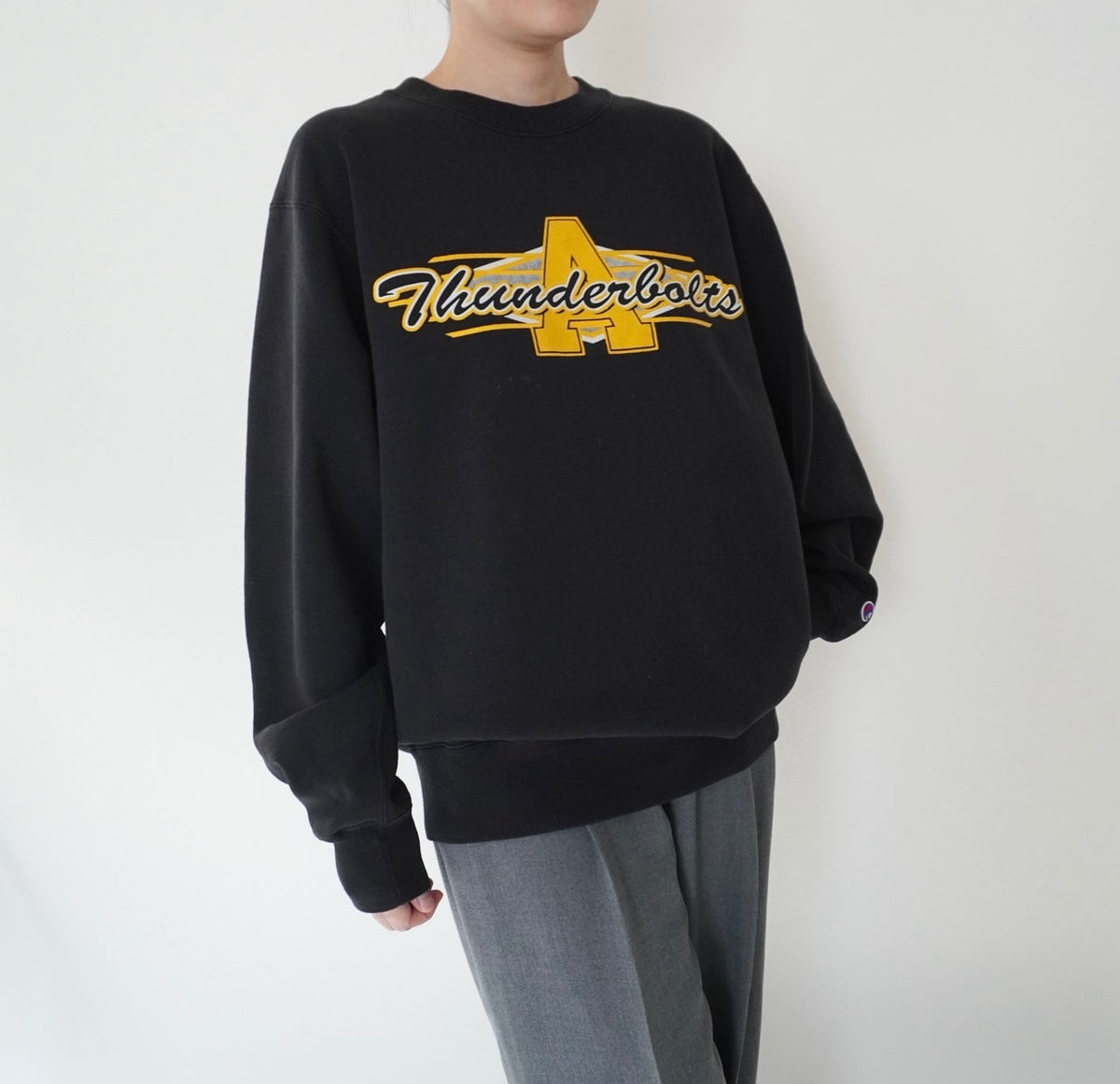 90s  ”Champion” Printed Sweater Made in USA