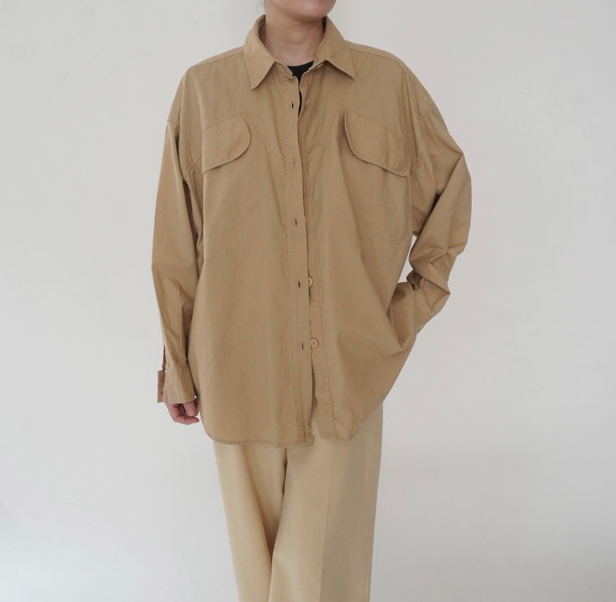 90s Cotton Design Shirt