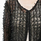 90s Ribbon Design Blouse,Cardigan