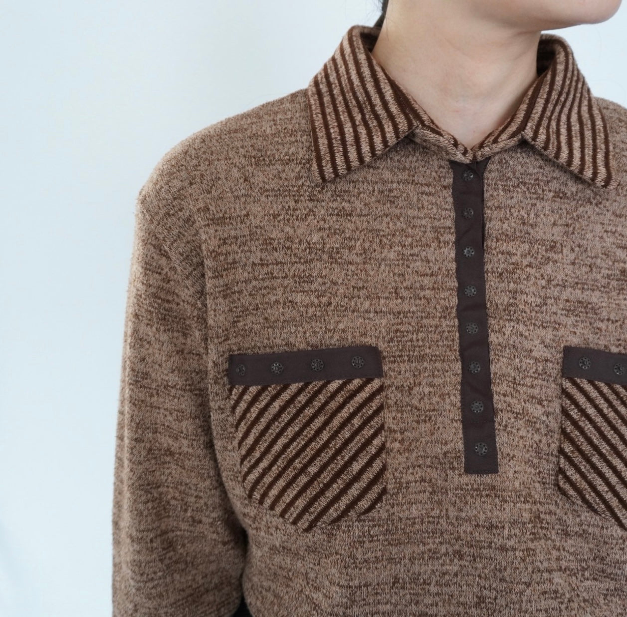 90s Brown Design Top