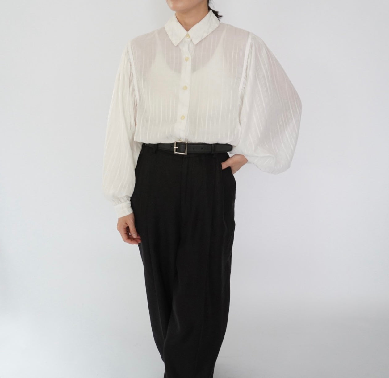 90s Sheer Shirt Made in Italy