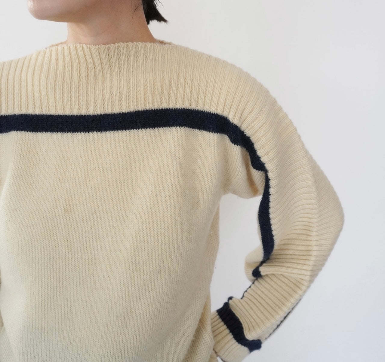 80s＂Rodier Paris" Design Knit
