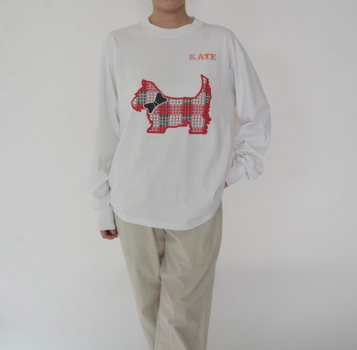 90s Printed Long T-shirt Made in USA