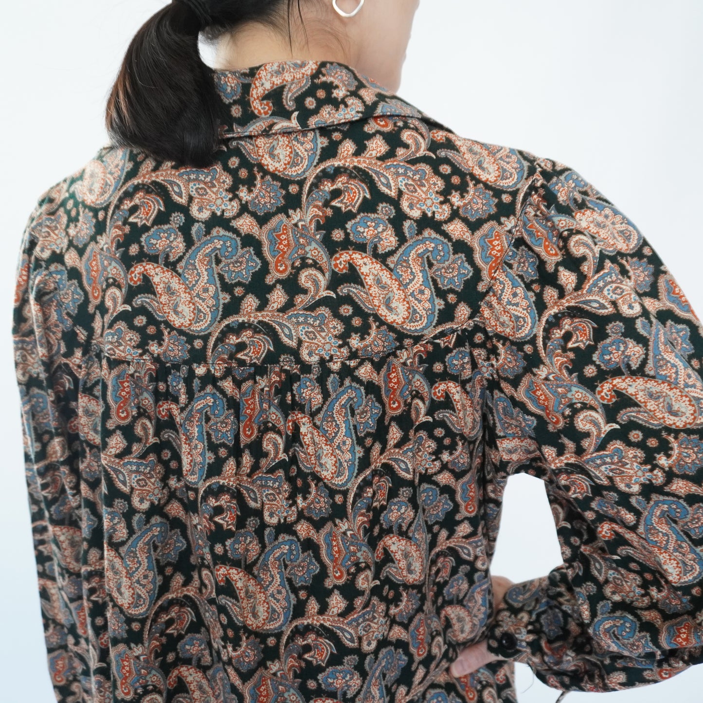 80s Printed Dress Made in Sweden